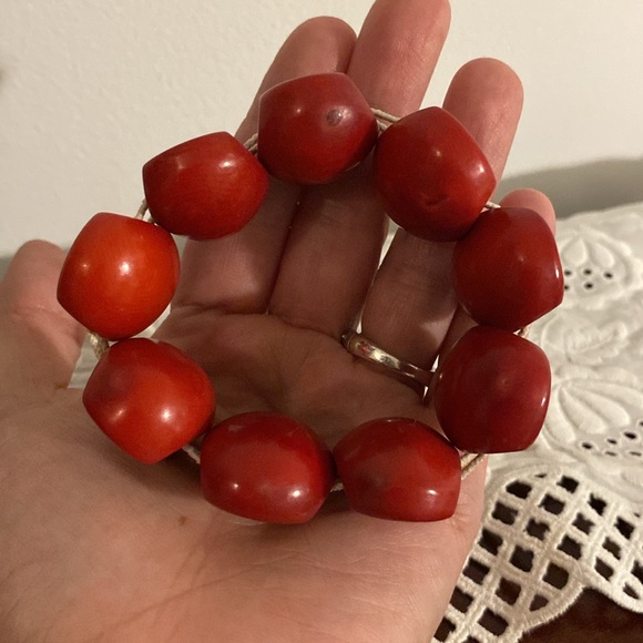 ✨Tested ✨BAKELITE Bracelet / chunky genuine Bakelite - Picture 10 of 16